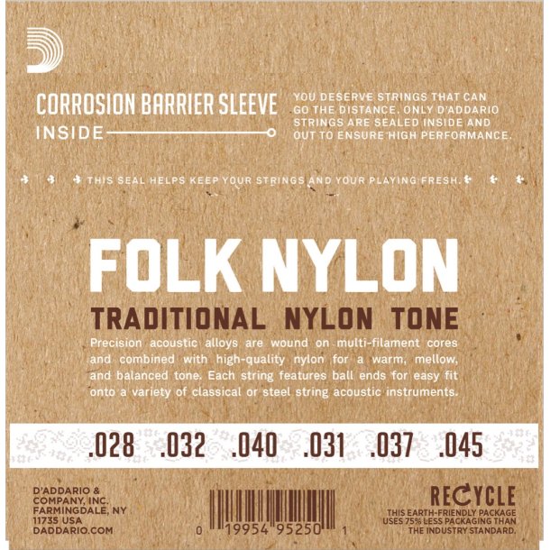 D'Addario EJ32, Silver/Black Nylon Ball End